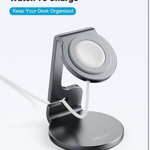 Gray Apple Watch Stand